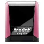 Pieczątka automat TRODAT 4910 różowa - poduszka czarna  26X9mm /TRE-4910ROWCA/