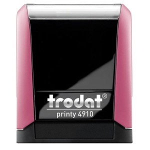 Pieczątka automat TRODAT 4910 różowa - poduszka czarna  26X9mm /TRE-4910ROWCA/