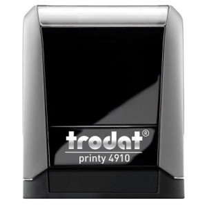 Pieczątka automat TRODAT 4910 szara - poduszka czarna  26X9mm /TRE-4910SZWCA/