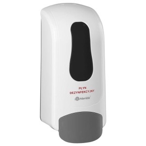 Dozownik na płyn dezynfekujący MERIDA ONE na wkłady biały /DEB402/