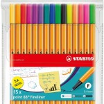 Cienkopis STABILO 8815 komplet 15 kolorów neon /8815-1/