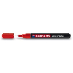 Marker olejowy 0,8mm EDDING 792 czerwony /792/002/CZED/