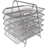 Zestaw 5 szuflad metalowych siatka 5A-W4705 srebrny 1szt.  /W4705/ /SPŁ5A/SR/