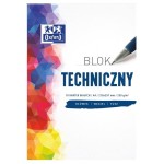 Blok techniczny A4/250g biały 10 kartek OXFORD /400093199/