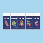 Gumka do mazania MILAN 4020-A biała mix wzorów 1szt. /4020A/