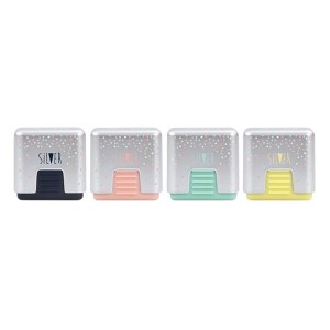 Gumka do mazania MILAN 430 SILVER w plastikowej osłonie mix kolorów 1szt. /S430SL/