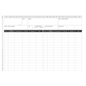 Druk "Kartoteka Magazynowa" A5 MICHALCZYK I PROKOP 50szt /344-3/