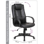 Fotel biurowy na kółkach Corsica OFFICE PRODUCTS czarny /23023341-05/