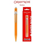 Długopis automatyczny CARAN D'ACHE 849 GIFT BOX FLUO LINE M obudowa pomarańczowa wkład niebieski 1 szt. /CD849-630/