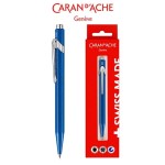 Długopis automatyczny CARAN D'ACHE 849 GIFT BOX METAL-X LINE M obudowa niebieska wkład niebieski 1 szt. /CD849-740/