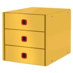 Pojemnik LEITZ CLICK  STORE COSY z 3 szufladami żółty /53680019/