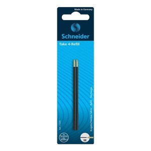 Wkład do długopisu SCHNEIDER TAKE 4 M czarny blister 2szt./SR77291/