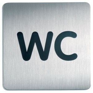 Tabliczka WC PICTO 150x150 mm /495723/