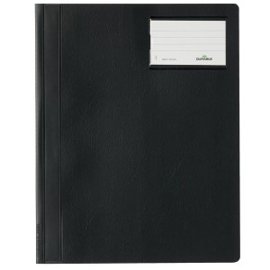 Skoroszyt A4 z kolorową okładką szerokość ponadstandardowa wykonany z PCW czarny /250001/