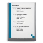 Tabliczka informacyjna DURABLE CLICK SIGN A4 grafitowa /486737/