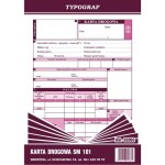 Druk "Karta Drogowa Samochód Osobowy" 2063 TYPOGRAF