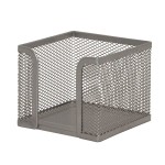 Pojemnik na karteczki Q-CONNECT Office Set metalowy srebrny /KF00881/