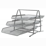 Zestaw na biurko Q-CONNECT Office Set metalowy 3 szufladki srebrny /KF00822/