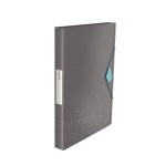 TECZKA Z GUMKĄ LEITZ URBAN CHIC A4 PP 30MM DO 250 KARTEK SZARA /39990089/