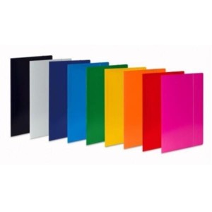 Teczka kartonowa z gumką A4 foliowana 450g Aro czerwona /385/