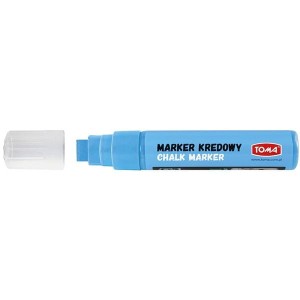 Marker kredowy ścięty 8-15mm TOMA niebieski /TO-290-12/