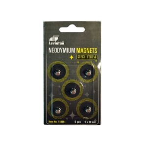 Magnesy neodymowe LEVIATAN pałeczki 5 szt. srebrne /110191/