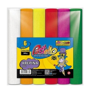 Krepina mini 20cm x 250cm 180G zestaw mix 6szt.