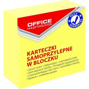 Notes samoprzylepny 50x50mm 400 kartek OFFICE PRODUCT pastel jasno żółty 1 szt. /14048411-06/