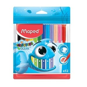 Pisaki 12 kolorów MAPED COLORPEPS OCEAN ZIP etui /845720/