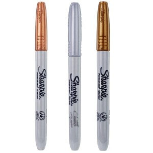 Marker pernamentny okrągły 1,0mm SHARPIE FINE metallic mix kolorów 3szt. /1986006/