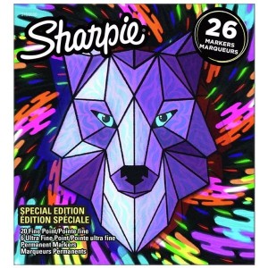 Marker pernamentny okrągły 1,0mm SHARPIE FINE/ULTRA WOLF mix kolorów 26szt. /2158030/