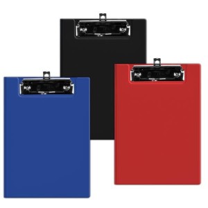 Deska z klipem DONAU zamykana wykonana z PVC mix kolorów A5