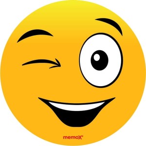 NAKLEJKI/OZDOBY ELEKTROSTATYCZNE KUNKE STICKERS JEDNOSTRONNE EMOTIKONY 110m