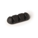 Klips samoprzylepny na 3 kabele Durable CAVOLINE Clip3 grafitowy 2szt. /503937/