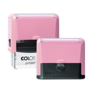 Pieczątka COLOP COMPACT 40 PRO pastelowy różowy - poduszka: czarna 59x23 mm