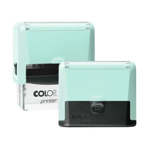 Pieczątka COLOP COMPACT 40 PRO pastelowy zielony - poduszka: czarna 59x23 mm
