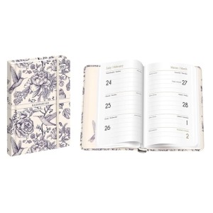 Terminarz A6 tygodniowy z gumką INTERDRUK 2025 MAT + UV Elegant 1szt. /KALA6192EL/