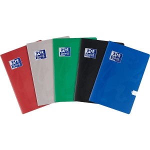 Zeszyt A5/80 kratka z marginesem posiada adresówkę okładka ANTI-SCRATCH OXFORD ESSE mix kolorów 1szt.  /400174955/