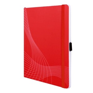 Notatnik Notizio A5 oprawa miękka czerwony kratka 80 kartek Avery Zweckform  /7039/