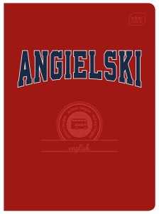 ZESZYT DO ANGIELSKIEGO A5 60K KRATKA OKŁADKA HYBRYDOWA ŚCIĄGA J. ANGIELSKI
