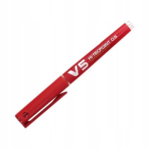 CIENKOPIS KULKOWY 0,3mm PILOT HI-TECPOINT V5 CZERWONE 1szt.