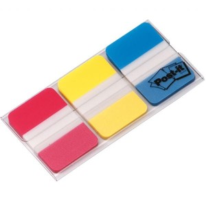 Zakladki indeksujące 38x25mm silne klasyczne 686-RYB 3x22 POST-IT /3M-XA004806312/