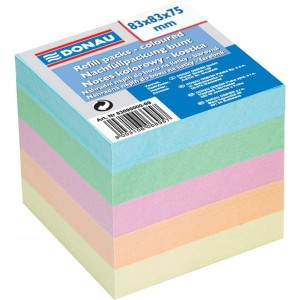 Kostka Donau nieklejona, 83x83x75mm, mix kolorów /8309000-99/