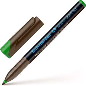 Marker foliopis/do CD 1,0mm M okrągły SCHNEIDER MAXX 224M zielony /SR1204/