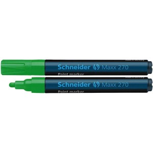Marker olejowy Schneider Maxx 270, okrągły, 1-3 mm, zielony