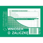 Druk "Wniosek o Zaliczkę" MICHALCZYK I PROKOP A6 /408-5/