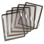 Panele prezentacyjne TARIFOLD Technics A4 10szt. czarne /114007/