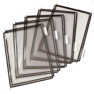 Panele prezentacyjne TARIFOLD Technics A4 10szt. czarne /114007/