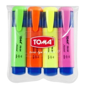 Zakreślacze Toma Mistral komplet 4 sztuki