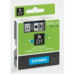 Taśma DYMO 9 mm/7m czarno-przeźroczysta /S0720670/